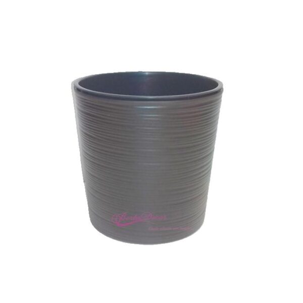 Vaso "Malva" 19x19cm Castanho