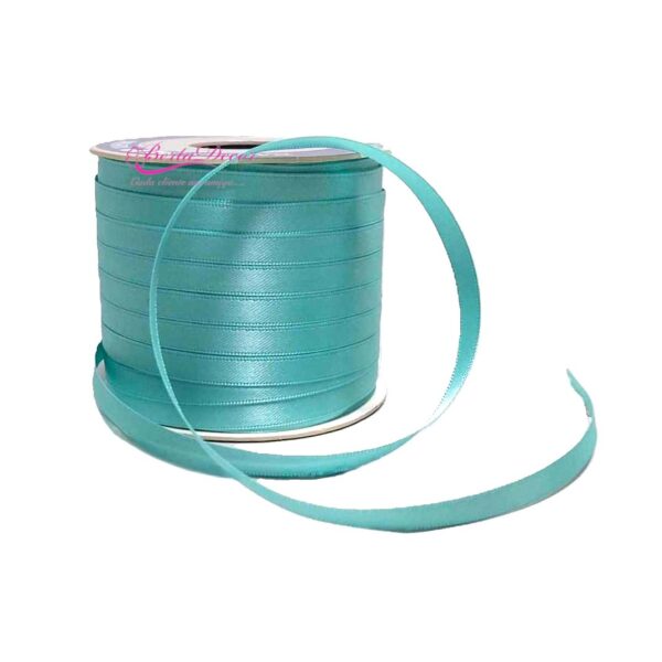 Fita de Cetim 6mmx100mts Verde Agua 71