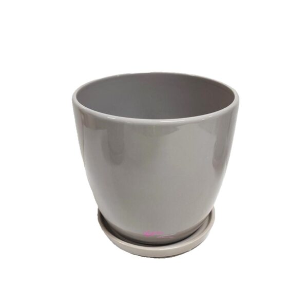 Cerâmica 17cm Cinza