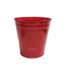 Vaso de Zinco D13cm H13cm Vermelho