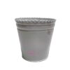 Vaso de Zinco D13cm H13cm Cinza