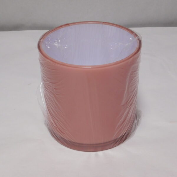 Tubo em Acrilico  Rosa 13,5x13,5