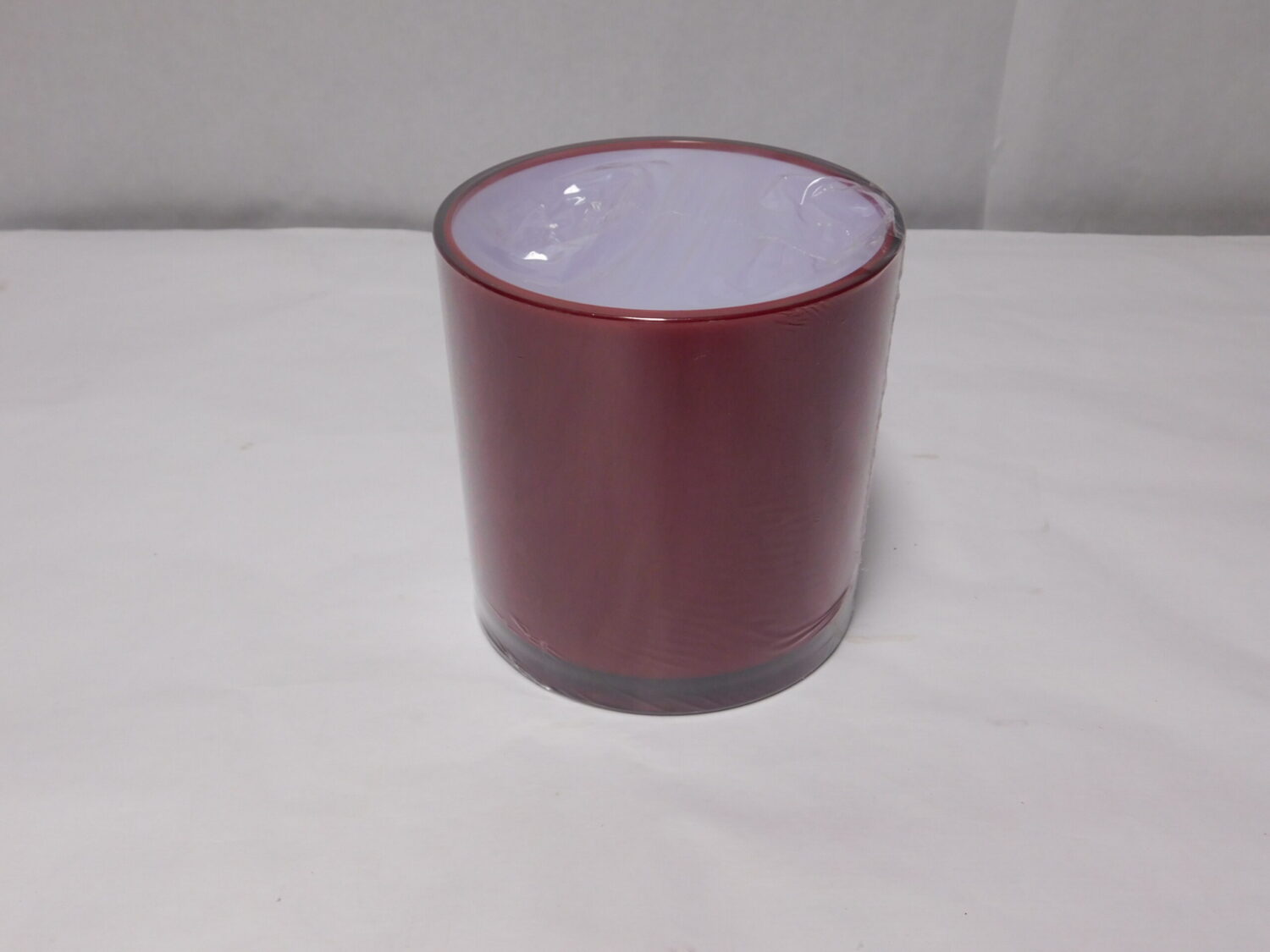 Tubo em Acrilico Vermelho 13,5x13,5