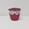 Vaso 14x13cm Juta Vermelho