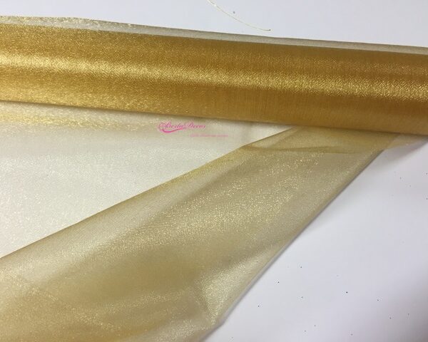 Rolo de Organza 70cmx10y Amarelo dourado