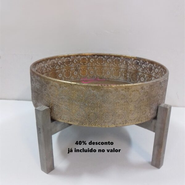 Tabuleiro  Mallakam D43H23 Ouro Velho