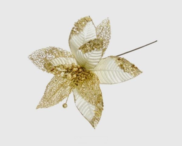 Poisentia Ouro/Branco 60cm