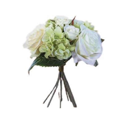 Bouquet de Flores Art. Rosas c/ Hortenses  Branco