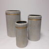 Conj. 3 Vasos de Metal 40x30x20