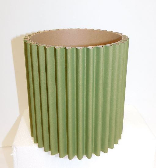 Cxa. Canelado Tipo Caspó 13x14cm Verde