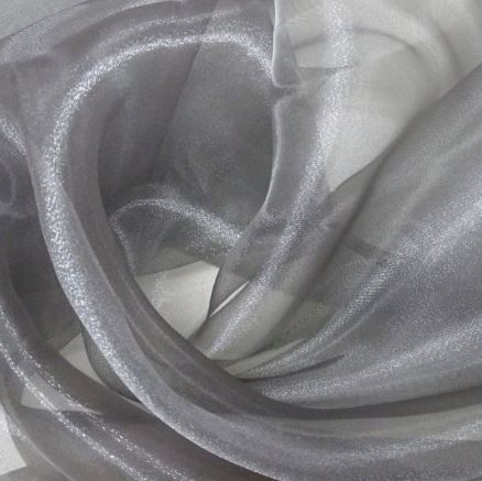 Toalha de organza 145cmx3mt Cinzento