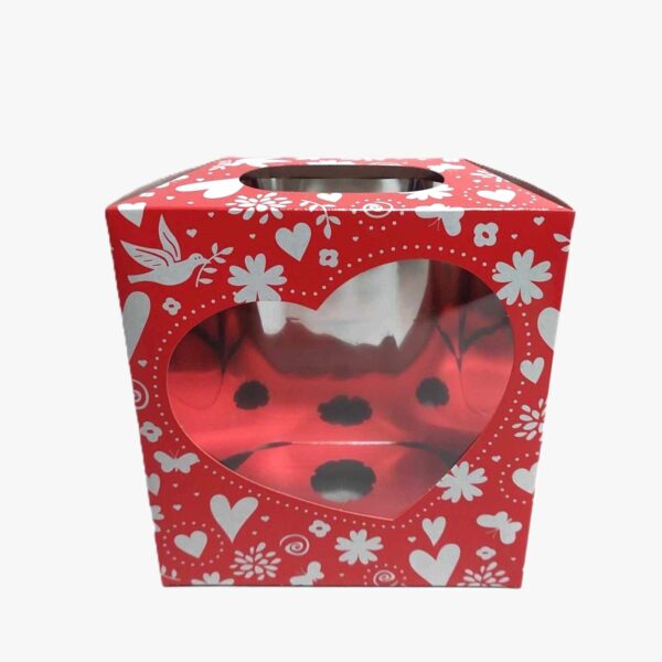 Cx. de Orquidea C/Frasco C/Corações "Amor"