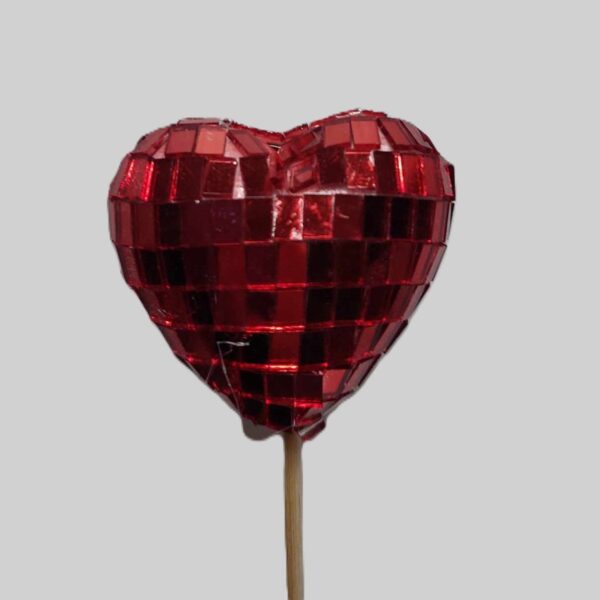 Pac. 10 Corações Loveshine  8cm Vermelho