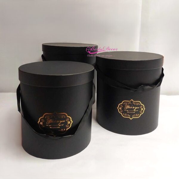 Conj. 3 Cxas Altas Pretas  27x24