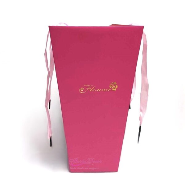 Pac. 10 Sacos tipo caixa 27x15x15 Rosa Forte