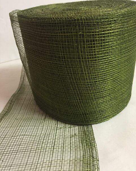 Rolo Sinamay 10cmx25mt Verde Musgo