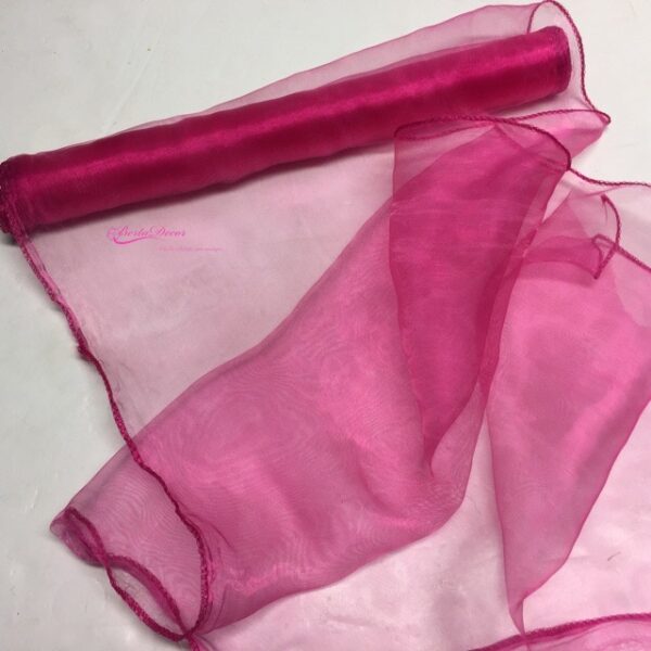 Rolo Organza 36cmx9mt Fuxia