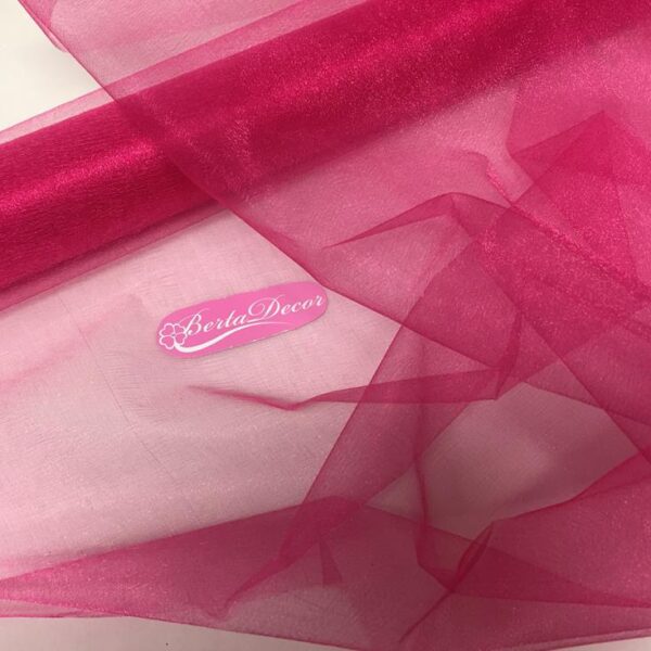 Rolo de Organza 70cmx10y Rosa Fuxia