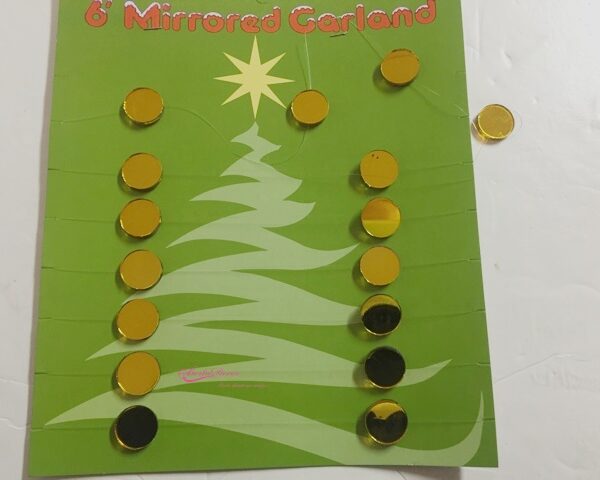 Single Face Side Garland Redondo Ouro