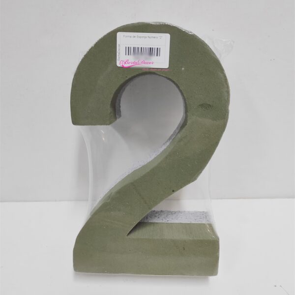 Forma de Esponja Número "2" 24cm