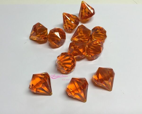 Diamond 30mm 12pcs Laranja