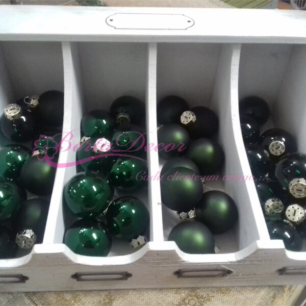 Cxa. 6 Bolas Vidro Pendurar