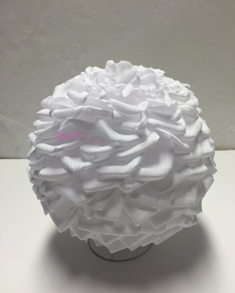 Bola D15cm Com Pétalas Branco