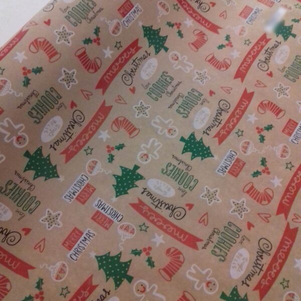Rolo Kraft C/Motivos Natal 70x50mt
