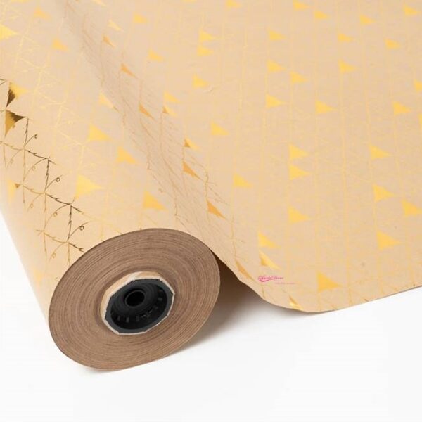 Rolo Kraft 70x50mts Árvores Ouro