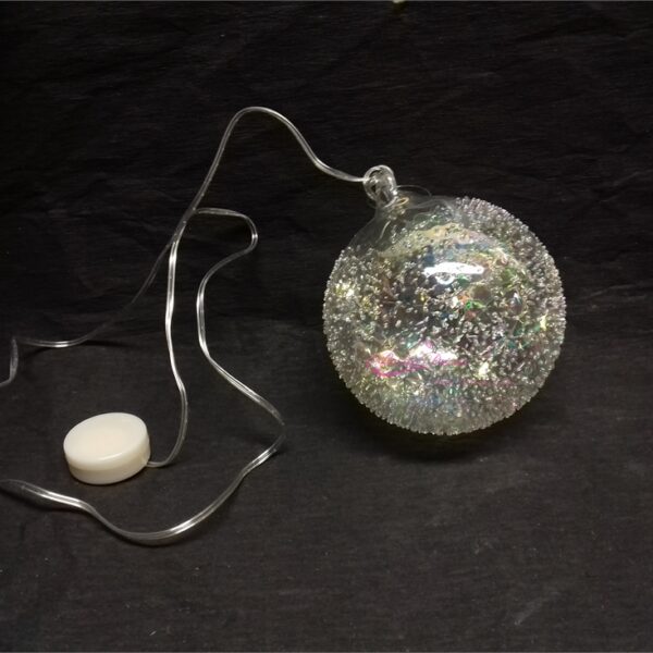 Esfera C/Gelo C/Led  D10cm