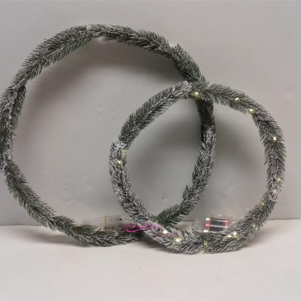 Set 2 Arcos C/Pinheiro e Led  D30/40cm