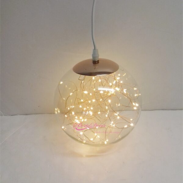 Bola de Vidro C/Luz D20cm