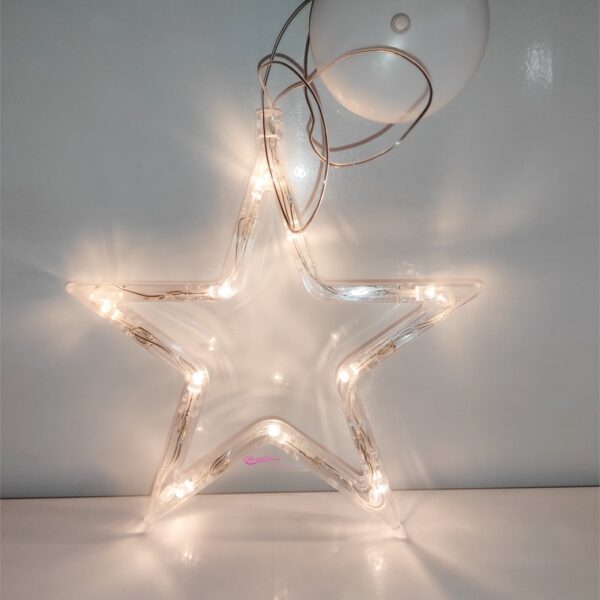Cxa. c/Luzes Led em Forma de Estrela