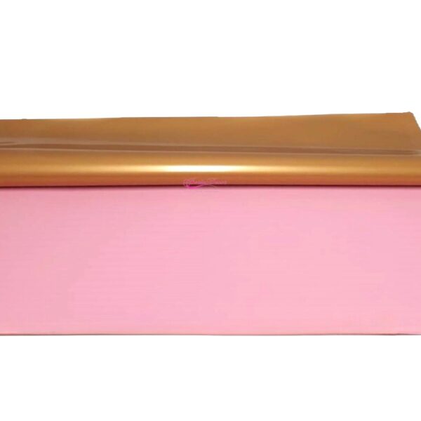 Pac. 20 Folhas quadradas 58X58 Rosa /Oro