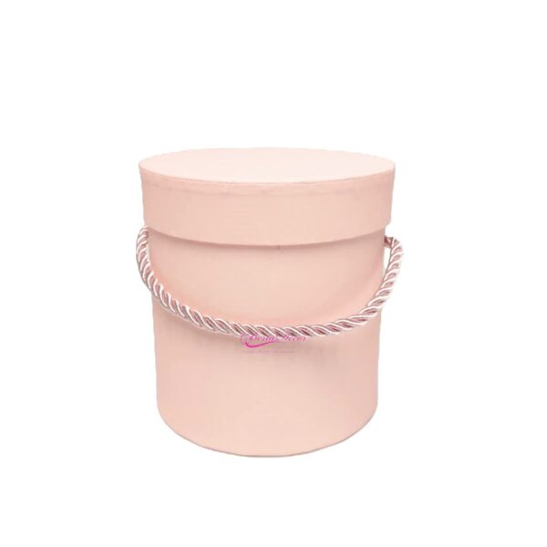 Cxa. de cartão D12 H12cm Rosa Claro