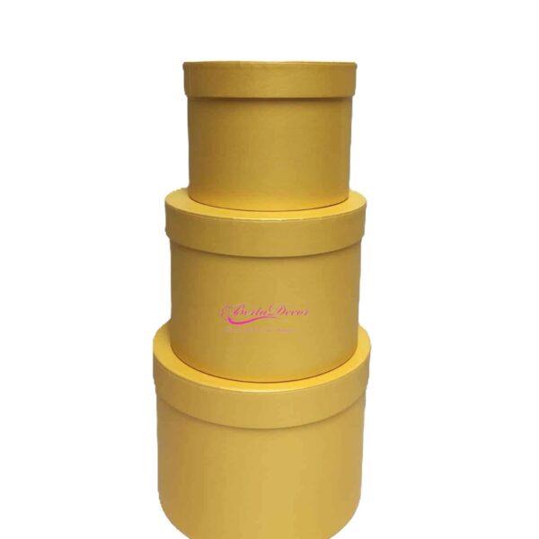 Set 3 Caixas 19x15 / 17x13 / 14x11 Amarela