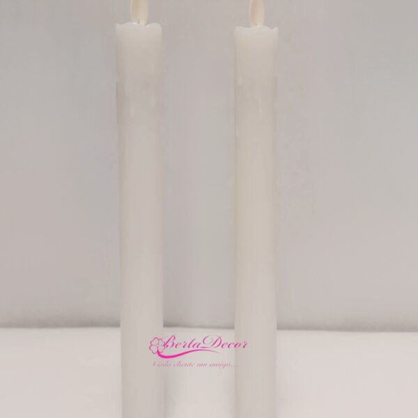 Pac. 2 Velas Led D2.2 H25cm