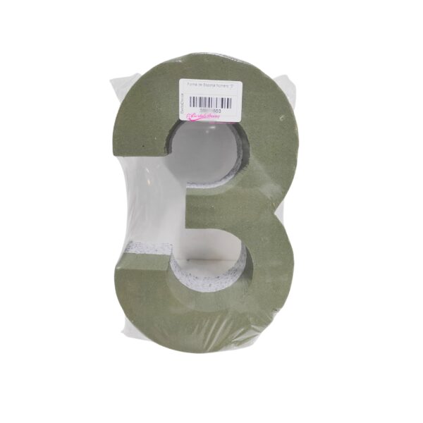Forma de Esponja Número "3" 24cm