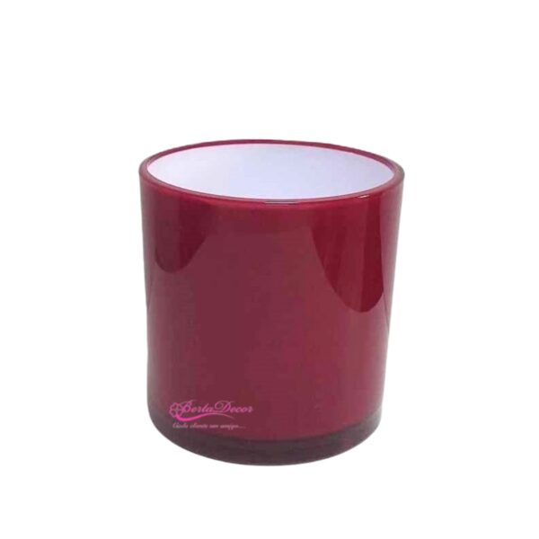 Tubo em Acrilico  Fuxia13,5x13,5