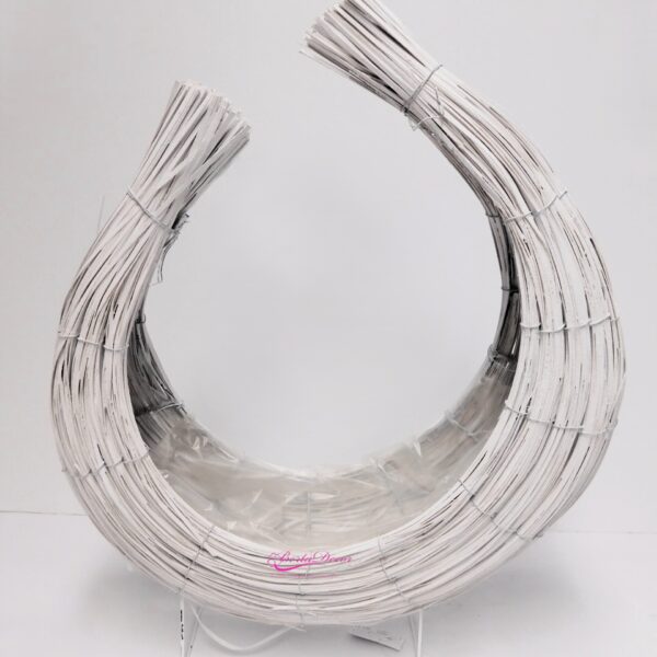 Cesto C/Base F.Lua 40cm Branco