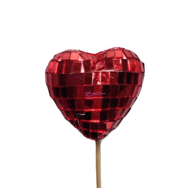Pac. 10 Corações Loveshine  8cm Vermelho