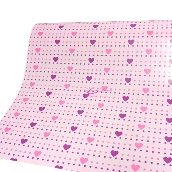 Rolo de Papel Kraft 70cmx10 Corações