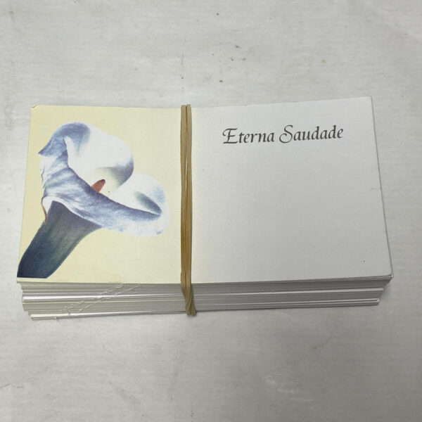 Conj. Cartões "JARRO" Eterna Saudade