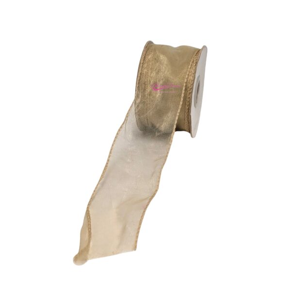 Ribbon 5cmx25mt Creme Escuro