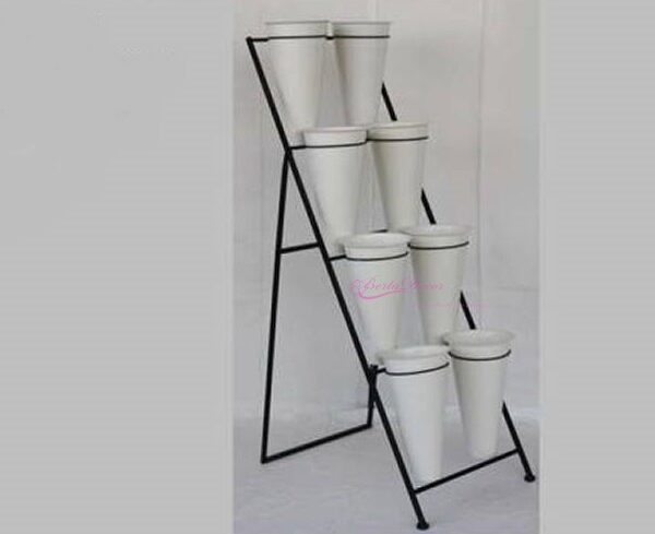 Expositor 8 Vasos Plástico 47cm H1.33