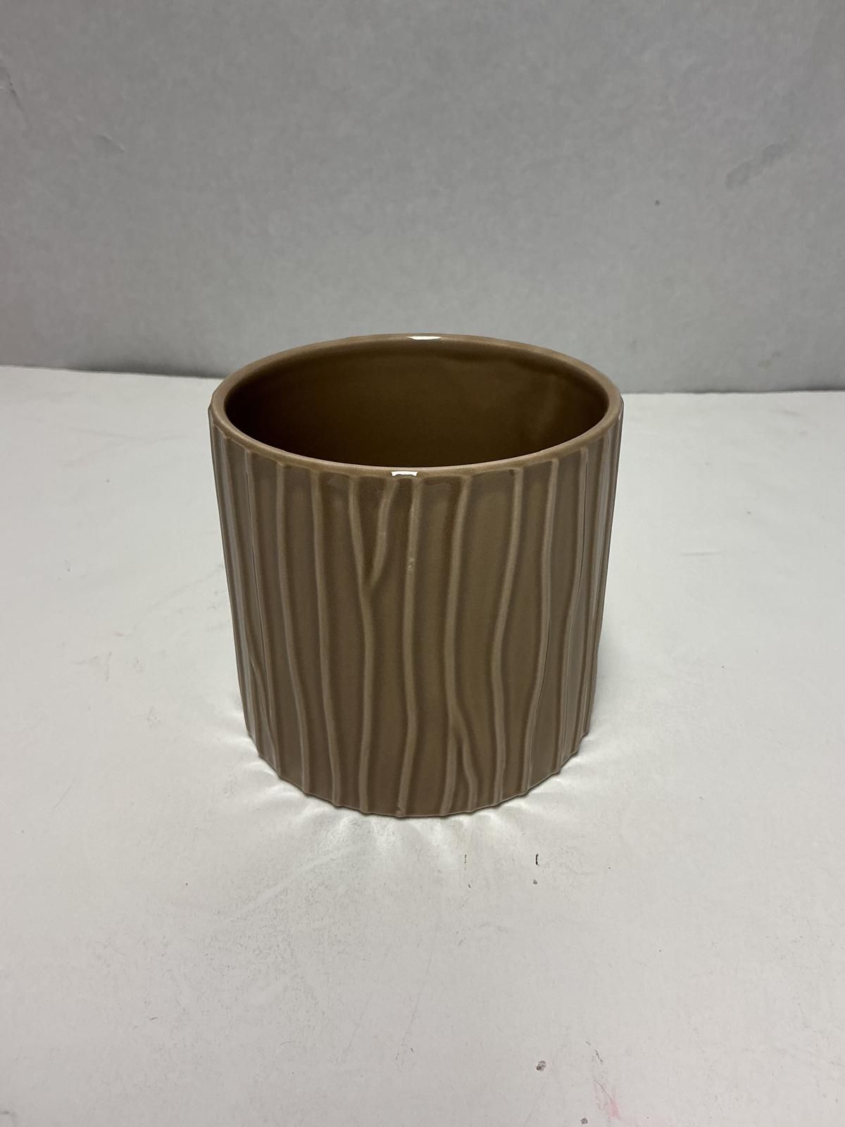 Ceramica Cilindrica H105xD120 Creme Escuro