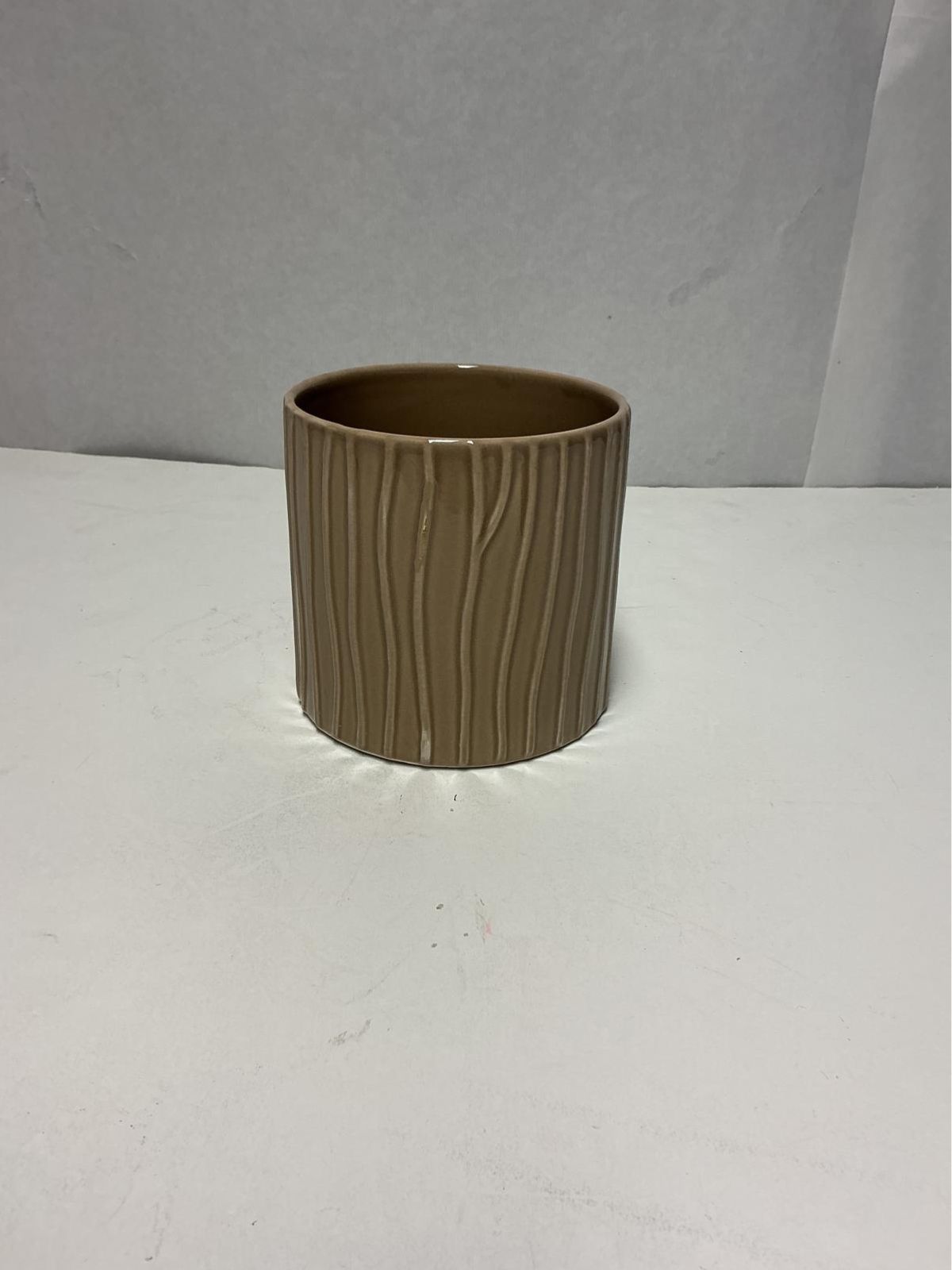 Ceramica Cilindrica H105xD120 Creme Escuro