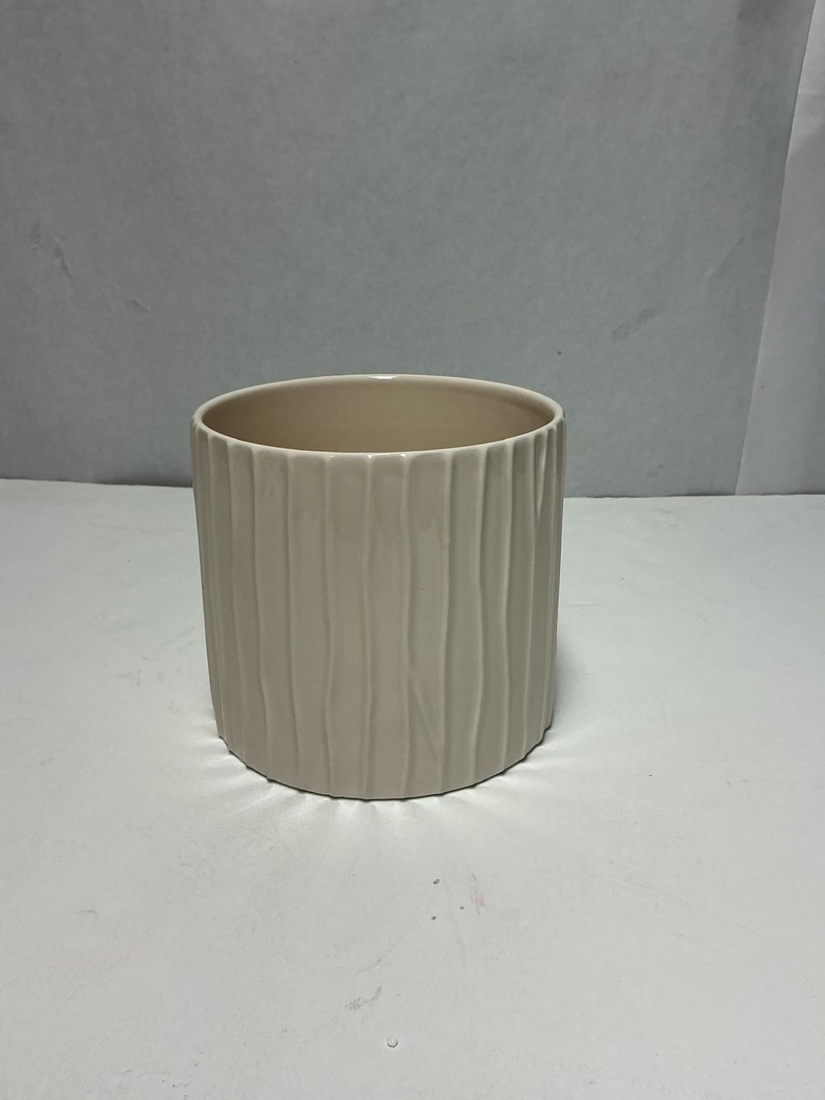 Ceramica risgado H12,5Xh13,5 Creme