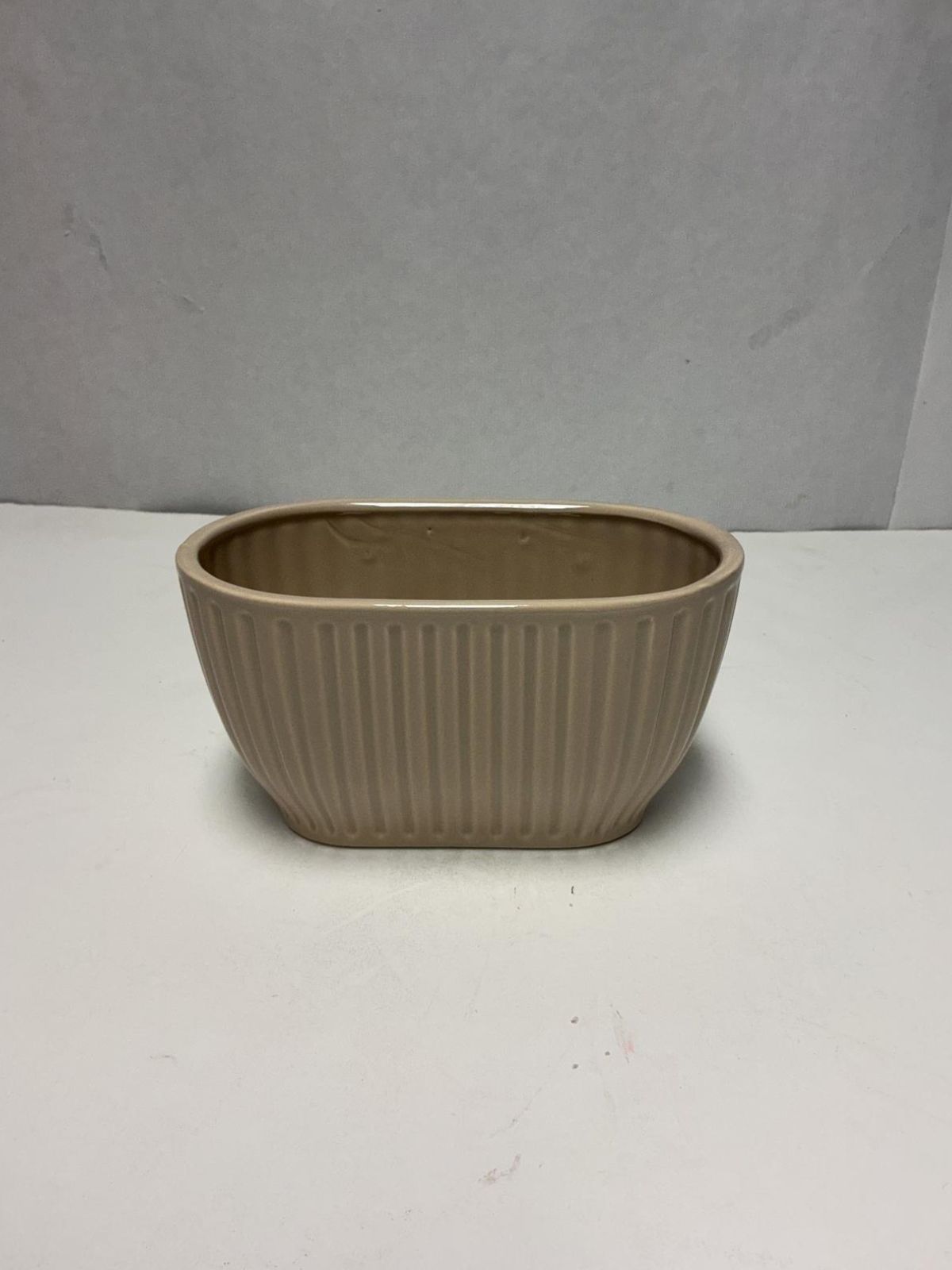 Vaso de Ceramica Creme Escuro